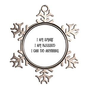 I Am Strong Blessed I Can Do Anything Positive Affirmation Gift Metallic Star Ornament