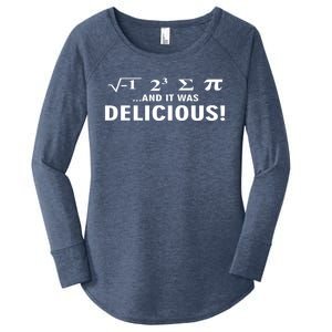 I Ate Some Pie And It Was Delicious Funny Sayings Gift Women's Perfect Tri Tunic Long Sleeve Shirt