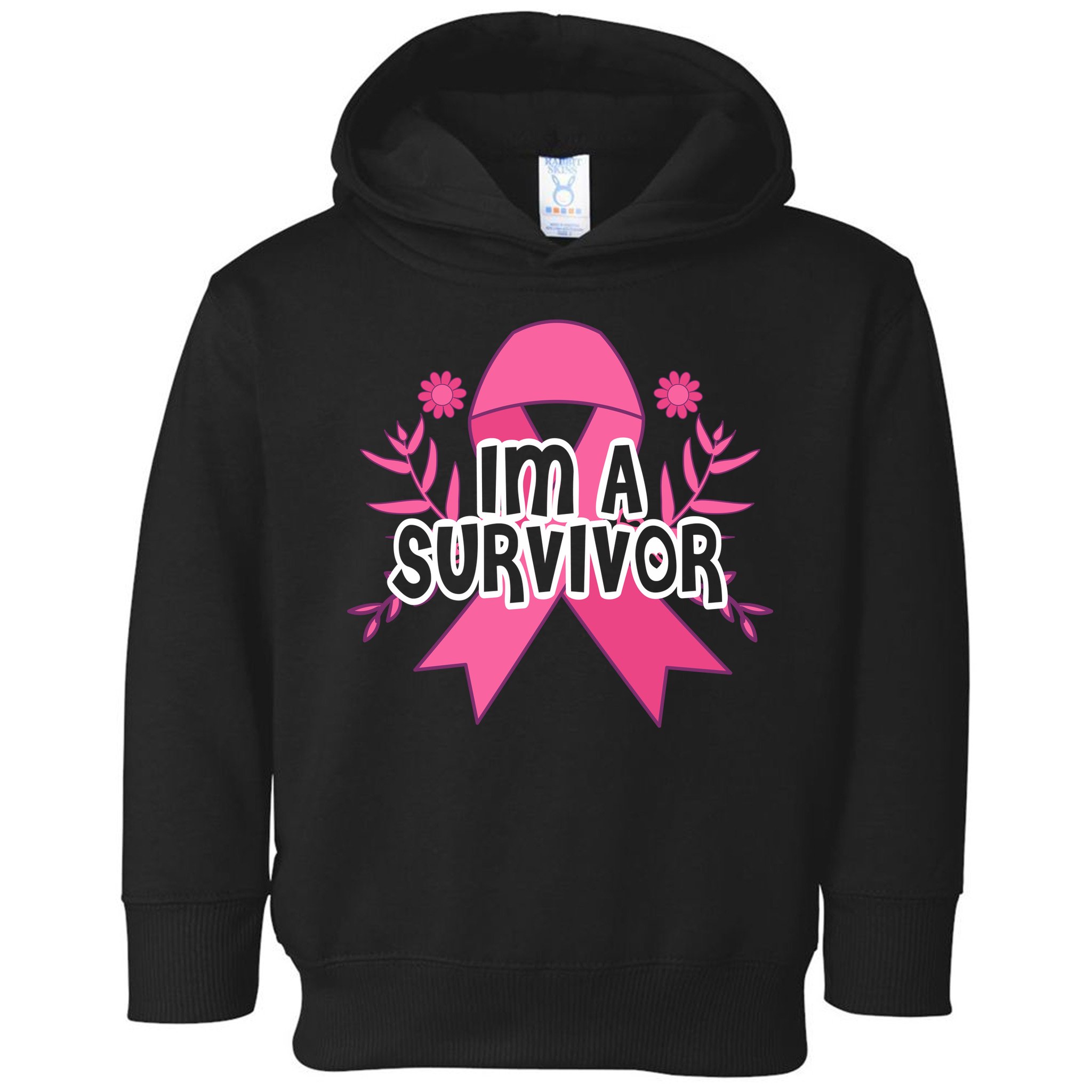Im A Survivor Breast Cancer Awareness Ribbon Toddler Hoodie