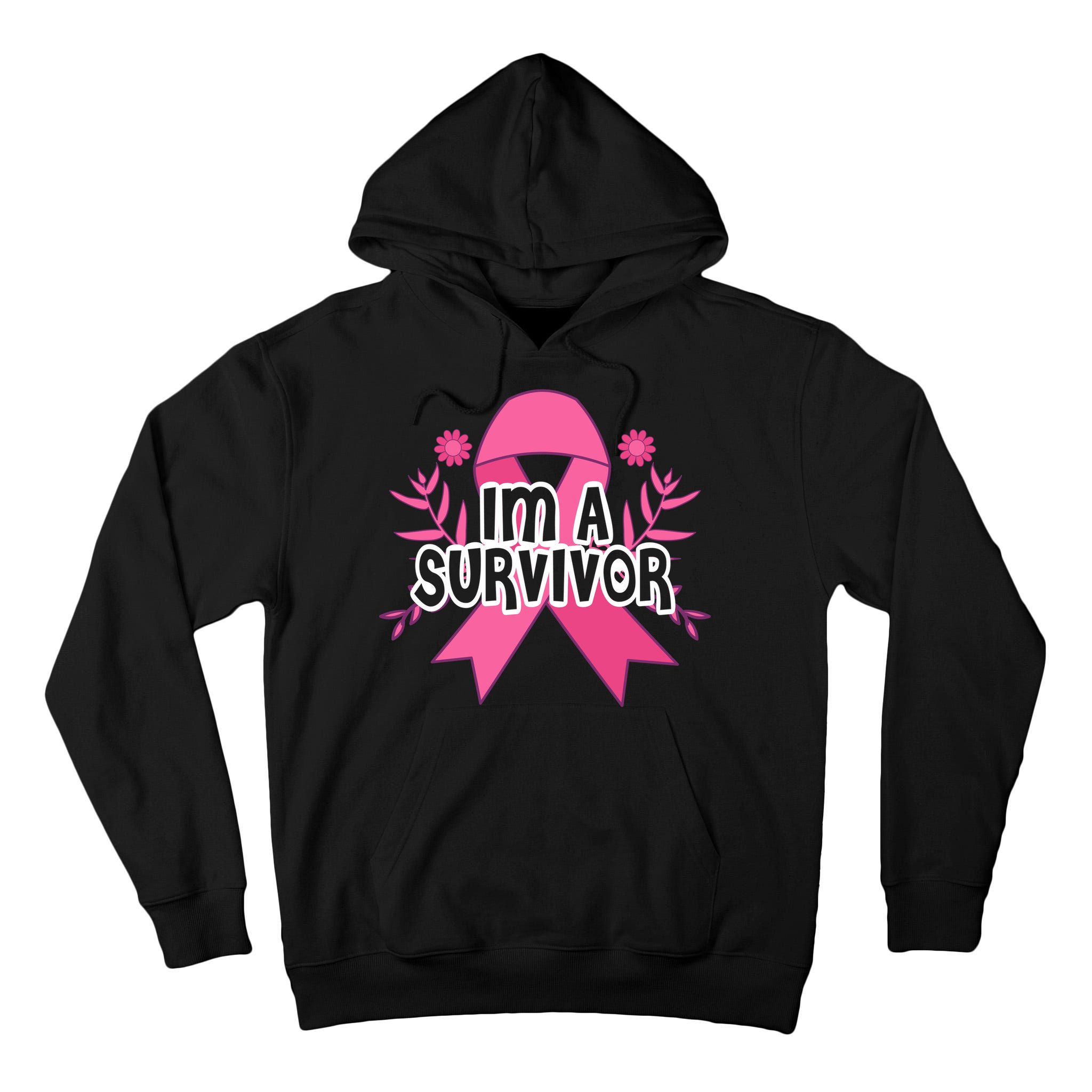 Im A Survivor Breast Cancer Awareness Ribbon Tall Hoodie