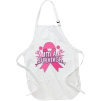 Im A Survivor Breast Cancer Awareness Ribbon Apron