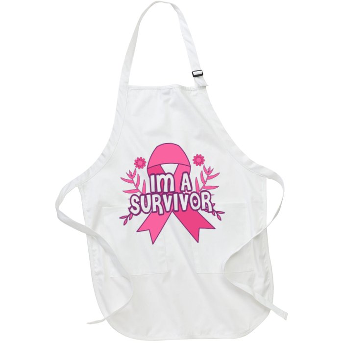 Im A Survivor Breast Cancer Awareness Ribbon Apron