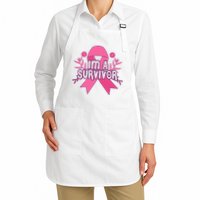 Im A Survivor Breast Cancer Awareness Ribbon Apron