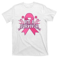 Im A Survivor Breast Cancer Awareness Ribbon T-Shirt