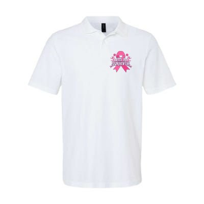 Im A Survivor Breast Cancer Awareness Ribbon Polo