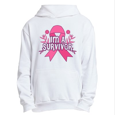 Im A Survivor Breast Cancer Awareness Ribbon Urban Pullover Hoodie