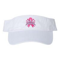 Im A Survivor Breast Cancer Awareness Ribbon Valucap Bio-Washed Visor