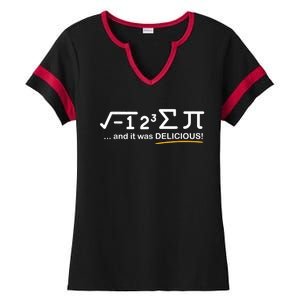 I Ate Some Pi Funny Pi Day & Math Lover Gift Ladies Halftime Notch Neck Tee