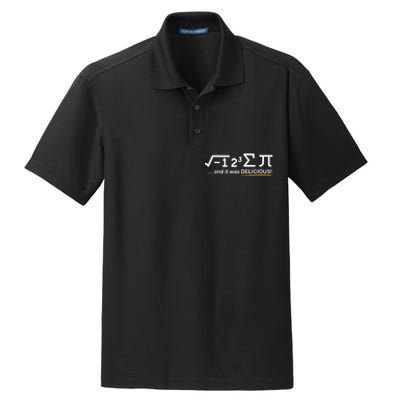 I Ate Some Pi Funny Pi Day & Math Lover Gift Dry Zone Grid Polo