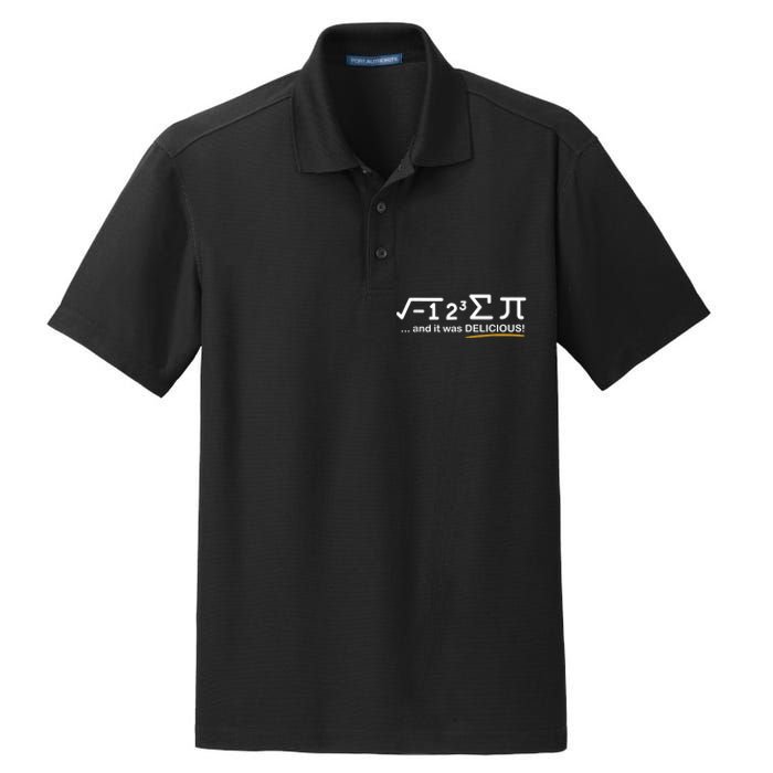 I Ate Some Pi Funny Pi Day & Math Lover Gift Dry Zone Grid Polo