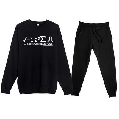 I Ate Some Pi Funny Pi Day & Math Lover Gift Premium Crewneck Sweatsuit Set