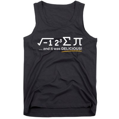 I Ate Some Pi Funny Pi Day & Math Lover Gift Tank Top