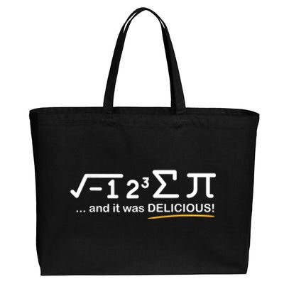 I Ate Some Pi Funny Pi Day & Math Lover Gift Cotton Canvas Jumbo Tote