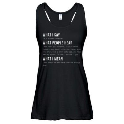 I'm A Software Developer Funny Programming Ladies Essential Flowy Tank