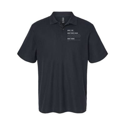 I'm A Software Developer Funny Programming Softstyle Adult Sport Polo