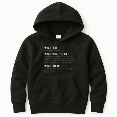 I'm A Software Developer Funny Programming Kids Hoodie