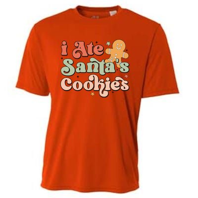 I Ate Santas Cookies Lovers Funny Christmas Gift Cooling Performance Crew T-Shirt