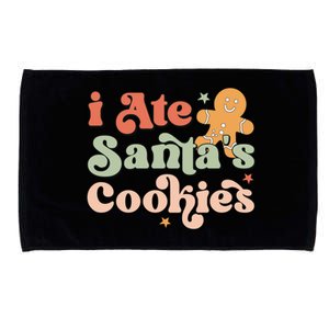 I Ate Santas Cookies Lovers Funny Christmas Gift Microfiber Hand Towel