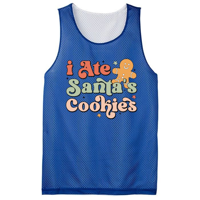 I Ate Santas Cookies Lovers Funny Christmas Gift Mesh Reversible Basketball Jersey Tank