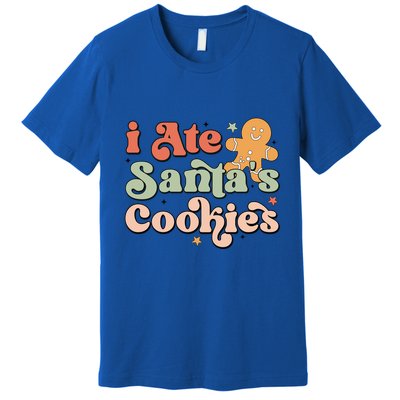 I Ate Santas Cookies Lovers Funny Christmas Gift Premium T-Shirt