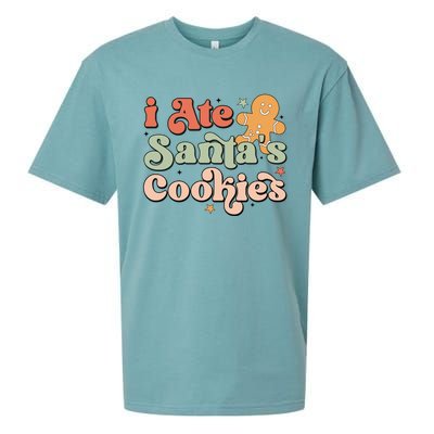 I Ate Santas Cookies Lovers Funny Christmas Gift Sueded Cloud Jersey T-Shirt