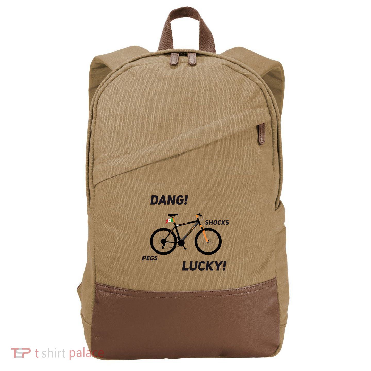 ItS A Sledgehammer Dang! Shocks Pegs Lucky! Cotton Canvas Backpack