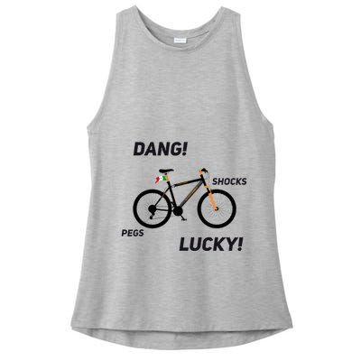 ItS A Sledgehammer Dang! Shocks Pegs Lucky! Ladies PosiCharge Tri-Blend Wicking Tank
