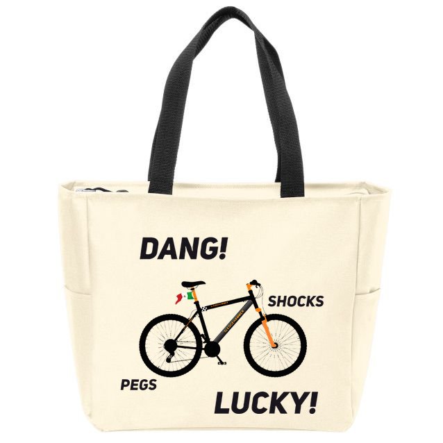 ItS A Sledgehammer Dang! Shocks Pegs Lucky! Zip Tote Bag
