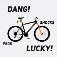 ItS A Sledgehammer Dang! Shocks Pegs Lucky! Adult Drive Performance Visor