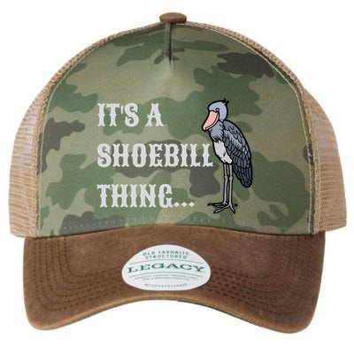 ItS A Shoebill Thing African Birds Lover Legacy Tie Dye Trucker Hat
