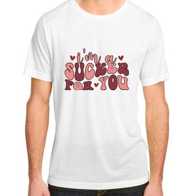 I'm A Sucker For You Retro Valentine's Day Gift Adult ChromaSoft Performance T-Shirt