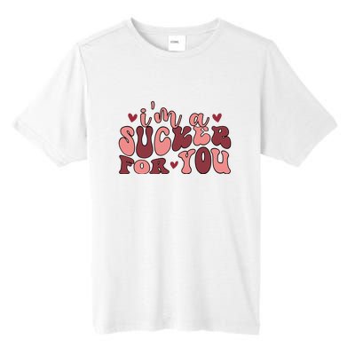 I'm A Sucker For You Retro Valentine's Day Gift Tall Fusion ChromaSoft Performance T-Shirt