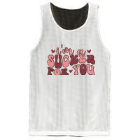 I'm A Sucker For You Retro Valentine's Day Gift Mesh Reversible Basketball Jersey Tank