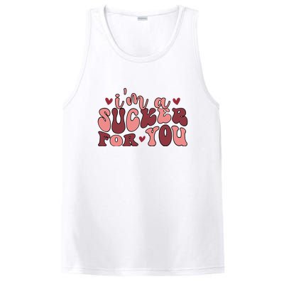 I'm A Sucker For You Retro Valentine's Day Gift PosiCharge Competitor Tank