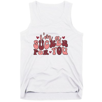 I'm A Sucker For You Retro Valentine's Day Gift Tank Top