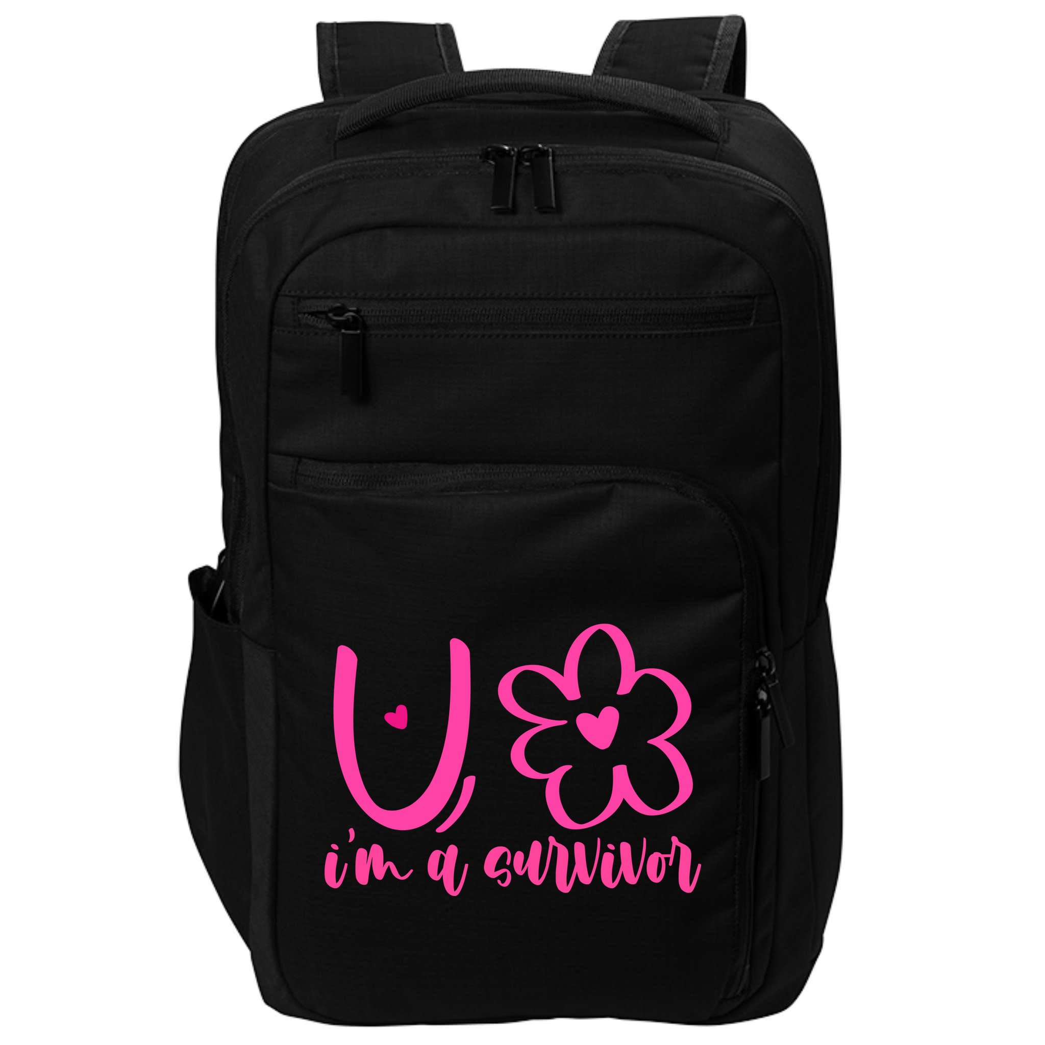 Im A Survivor Breast Cancer Awareness Month Impact Tech Backpack