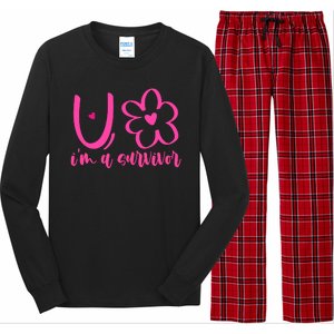 Im A Survivor Breast Cancer Awareness Month Long Sleeve Pajama Set