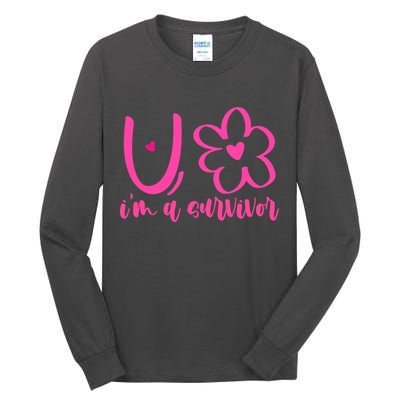 Im A Survivor Breast Cancer Awareness Month Tall Long Sleeve T-Shirt