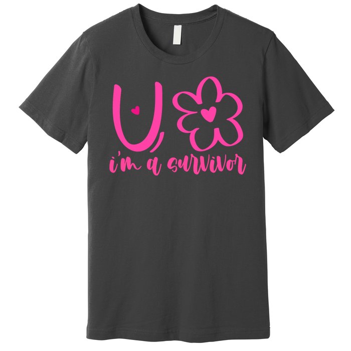 Im A Survivor Breast Cancer Awareness Month Premium T-Shirt