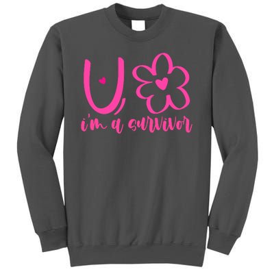 Im A Survivor Breast Cancer Awareness Month Tall Sweatshirt