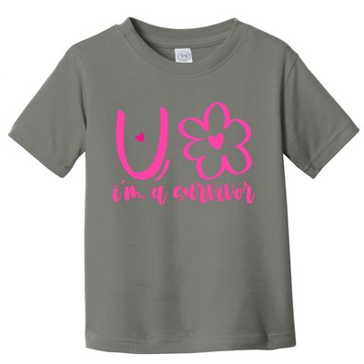 Im A Survivor Breast Cancer Awareness Month Toddler T-Shirt