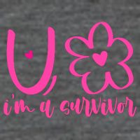 Im A Survivor Breast Cancer Awareness Month Women's V-Neck T-Shirt