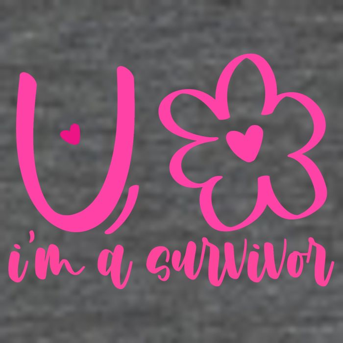 Im A Survivor Breast Cancer Awareness Month Women's V-Neck T-Shirt