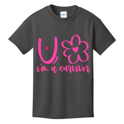 Im A Survivor Breast Cancer Awareness Month Kids T-Shirt
