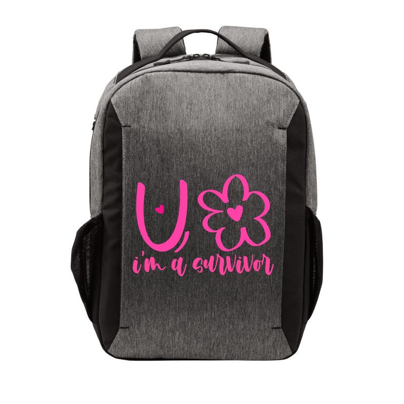 Im A Survivor Breast Cancer Awareness Month Vector Backpack