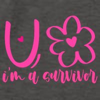 Im A Survivor Breast Cancer Awareness Month Vector Backpack