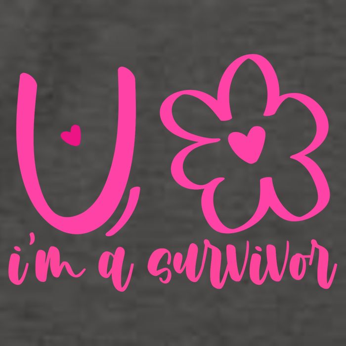 Im A Survivor Breast Cancer Awareness Month Vector Backpack