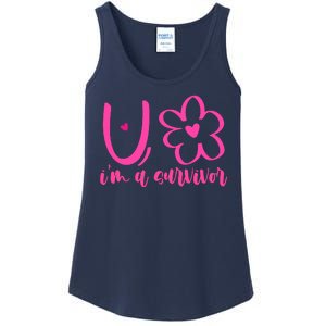 Im A Survivor Breast Cancer Awareness Month Ladies Essential Tank