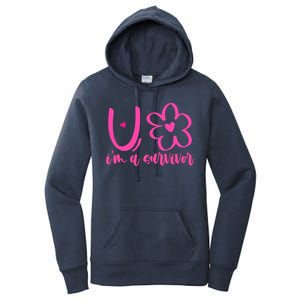 Im A Survivor Breast Cancer Awareness Month Women's Pullover Hoodie