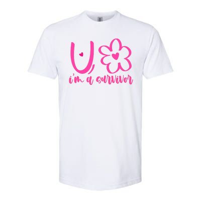 Im A Survivor Breast Cancer Awareness Month Softstyle® CVC T-Shirt